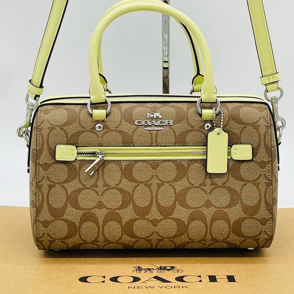 Coach Rowan Satchel Crossbody Bag in Signature Canvas - Picture 2 of 10